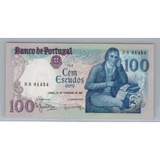 PORTUGAL 1981 BILLETE DE 100 ESCUDOS SIN CIRCULAR